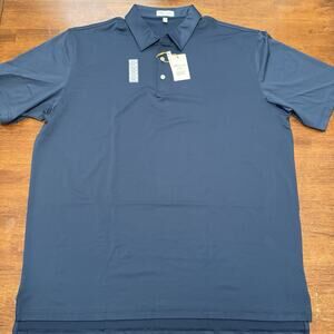 Peter Millar Summer Comfort Shirt Polo Shirt Navy Blue Men's Size XXL NWT